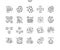 Blockchain revolution Well-crafted Pixel Perfect Vector Thin Line Icons 30 2x Grid for Web Graphics and Apps.