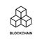 Blockchain vector icon