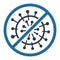 blocked coronavirus  Glyph Style vector icon which can easily modify or edit