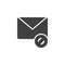 Blocked mail vector icon