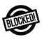 Blocked rubber stamp