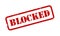 Blocked Rubber Stamp Vector