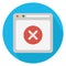 Blocked website, error 404 Color Vector icon which can easily modify or edit