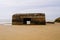 Blockhaus german army in sand french beach coast