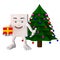 Blockhead cartoon character Christmas