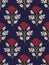 Blockprint floral pattern.