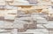 Blocks from a natural finishing stone. Quartz stone texture for room decor. Background of rough stone