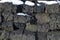Blocks of peat in Scotland,UK.