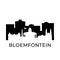 Bloemfontein, South Africa city skyline.