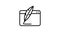 blog animated outline icon