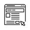 Blog Article Icon Black And White Illustration