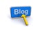 Blog button with arrow