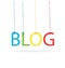 Blog coloful words