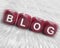 Blog Dice Displays Writing News Marketing Or Opinion