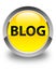 Blog glossy yellow round button