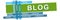 Blog Green Blue Stripes Banner