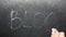 Blog - hand write word on blackboard, internet blogging concept