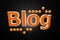 Blog with orange balls