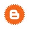 Blogger logo. Blogger is a blog publishing service. Communication app icon . Kharkiv, Ukraine - June, 2020