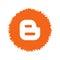 Blogger logo. Blogger is a blog publishing service. Communication app icon . Kharkiv, Ukraine - October, 2020