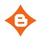 Blogger logo. Blogger is a blog publishing service. Communication app icon . Kharkiv, Ukraine - October, 2020