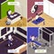 Blogger Vlogger Isometric Concept