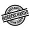 Bloggers Wanted rubber stamp