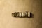 BLOGGING - close-up of grungy vintage typeset word on metal backdrop