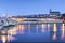 Blois Loire Valley Panorama Twilight Centre France