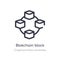 blokchain block outline icon. isolated line vector illustration from cryptocurrency economy collection. editable thin stroke