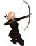 Blonde Female Archer Kneeling