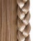 Blonde Straight Hair and Braid or Plait isolated