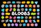 Bloobs shape collection, random abstract stains, color bubble silhouette, irregular liquid shape set, organic wavy fluid