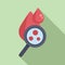 Blood body examination icon flat vector. Patient clinic