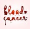 Blood cancer lettering