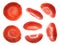 Blood cells in different positions