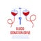 Blood donation drive design poster