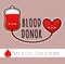 Blood donor. Give a blood.Donate blood for sharing love