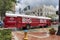 Blood donor red bus travelling in Florida USA