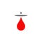 Blood droop icon logo design template