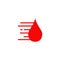 Blood droop icon logo design template