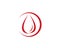 Blood droop red logo and symbols template