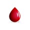 Blood drop medical test symbol icon vector logo