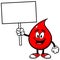 Blood Drop with Sign