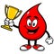 Blood Drop with Trophy