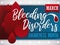 Blood Drops with Awareness Message to Celebrate Bleeding Disorders Month, Vector Illustration