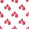 Blood Drops Flat Icon Seamless Pattern