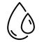 Blood fresh drops icon, outline style