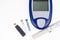 Blood glucose meter for measuring blood sugar test strips