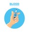 blood hand diabetes test